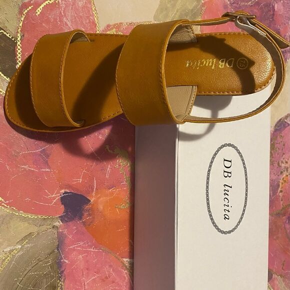 💥DB Lucita adjustable Buckle closure Open Toe Ankle Strap sandals size 7.5 - Picture 6 of 11